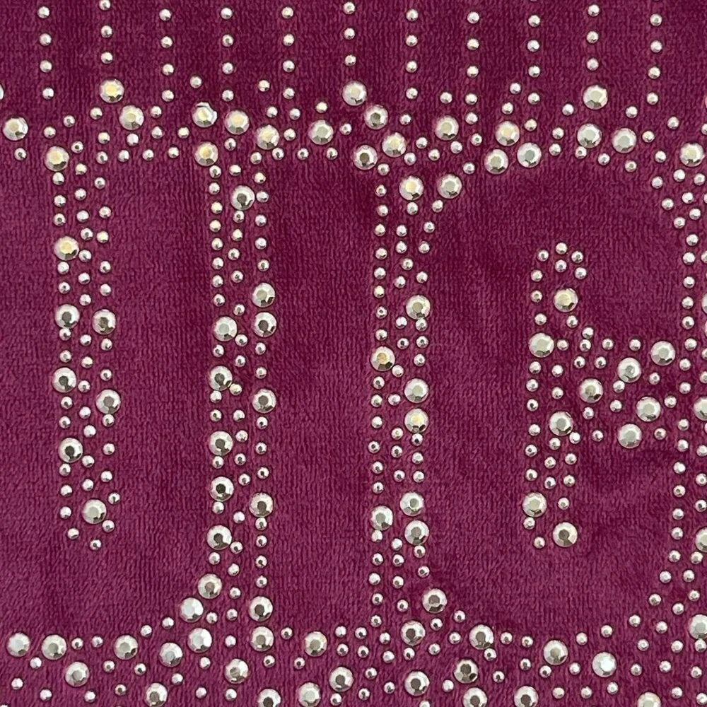 Juicy Couture Velour Sleepwear Pajama Top Y2K Bling Spell Out L Loungewear Comfy